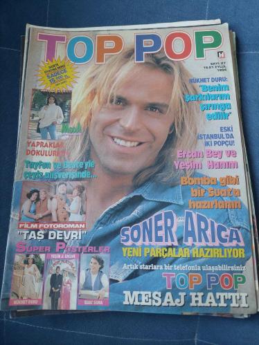 Top pop müzik dergisi soner arıca Nükhet duru yeşim Salkım ercan saatçi suat suna
