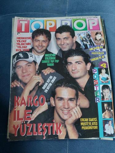 Top pop müzik dergisi kargo af  erkan güleryuz  Mustafa sandal  ercan saatçi  ajda pekkan serdar Ortaç çıtır kızlar