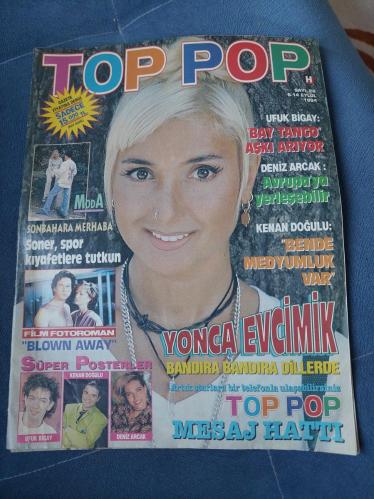 Top pop müzik dergisi yonca evcimik  kenan doğulu deniz arcak ufuk bigay