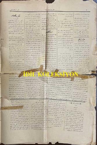 Osmanlıca Tercüman-ı Hakikat, Orijinal Dönem Basım, (Ottoman Magazine) - 17 Mayıs 1890 - Sayı: 3585 - Hicri: 29 Ramazan 1307 - Rumi: 5 Mayıs 1306 - Selamlık Resm-i Alisi: Sultan II. Abdülhamit'in Hamidiye Camii'nde Cuma Selamlık Töreninin İcrası - Selanik'ten Karaferye'ye ve Karaferye'den Serfiçe Hududuna Kadar Olan Tarik Üzerinde Şimdiye Kadar Vuku Bulan Ameliyatın Teftiş ve Tetkiki - Ayvazovski: Elyevm Paris'te Bulunan Ressam-ı Meşhur Ayvazovski'nin Yakında Dersaadet'e Gelerek Buradan da Vatanı Olan Rusya'ya Gidecektir - Tefrika: 