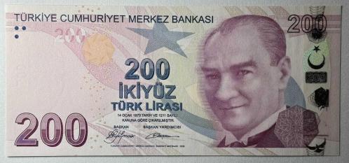 9.Emisyon 200 Türk Lirası A001 260787 Çil Kondisyonda Koleksiyonluk Eski Para