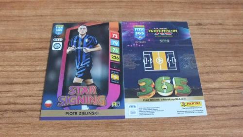 2025 Panini FIFA 365 Piotr Zieliński FC Internazionale Milano Star Signings Kart No:STS21