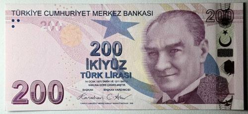 9.Emisyon 200 Türk Lirası I001 Çil Kondisyonda Koleksiyonluk Eski Para (I001 Sonrası Seri Numarası farklılık gösterebilir)
