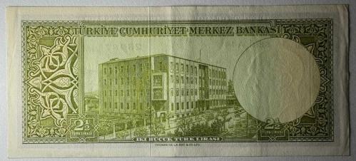 5.Emisyon 4.Tertip 2.5 Lira Seri A44 Çok Çok Temiz++ Naturel Kondisyonda Koleksiyonluk Eski Para