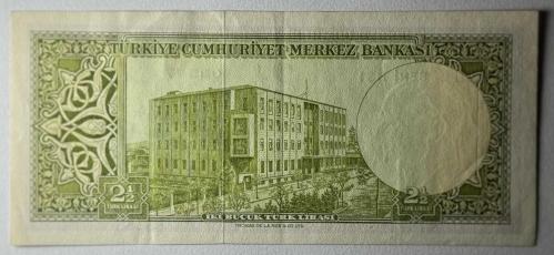 5.Emisyon 4.Tertip 2.5 Lira Seri B31 Çok Çok Temiz++ Naturel Kondisyonda Koleksiyonluk Eski Para