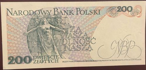 POLONYA 200 ZLOTI 1988  ÇİL KAĞIT  PARA