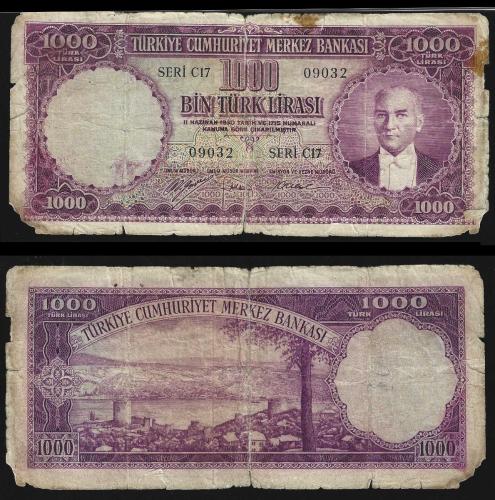 5. Emisyon Meşhur Mor Binlik 1000 TL  C17