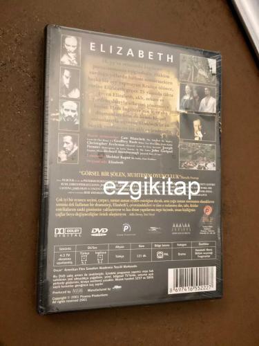 elizabeth  dvd   (ambalajı açılmamış)  cate blanchett christopher ecclestone geoffrey rush josef finnes