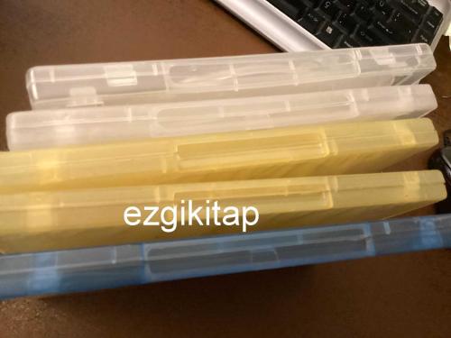5 adet boş dvd kutusu (şeffaf renkli)
