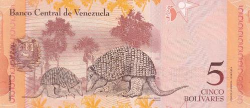 Koleksiyon Ürünü Venezuella 5 Bolivar Çil
