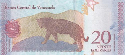 Koleksiyon Ürünü Venezuella 20 Bolivar Çil