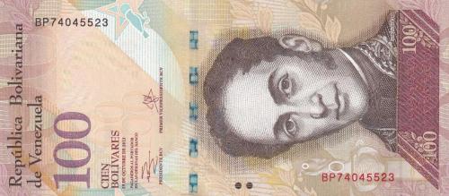 Koleksiyon Ürünü Venezüella 100 Bolivar Çil