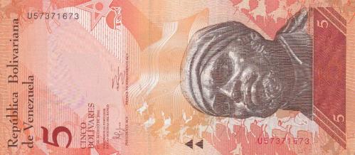 Koleksiyon Ürünü Venezüella 5 Bolivar Çil