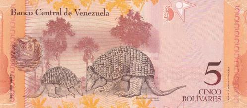 Koleksiyon Ürünü Venezüella 5 Bolivar Çil