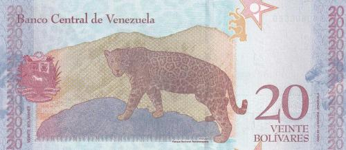 Koleksiyon Ürünü Venezuella 20 Bolivar Çil