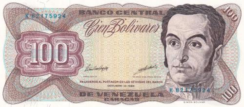 Koleksiyon Ürünü Venezüella 100 Bolivar 1998 Çil