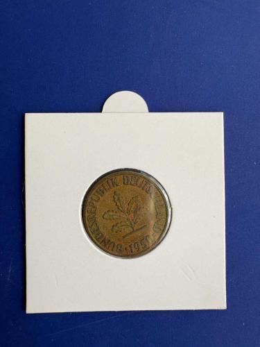 ALMANYA 10 PFENNIG 1950-F (KAPAMALI)