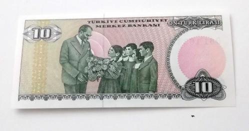 7. Emisyon 2.Tertip 10 TL Seri D61 1982 çil