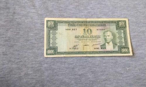 5.Emisyon 2. Tertip 10 Türk Lirası Seri T28 Temiz TCK9396