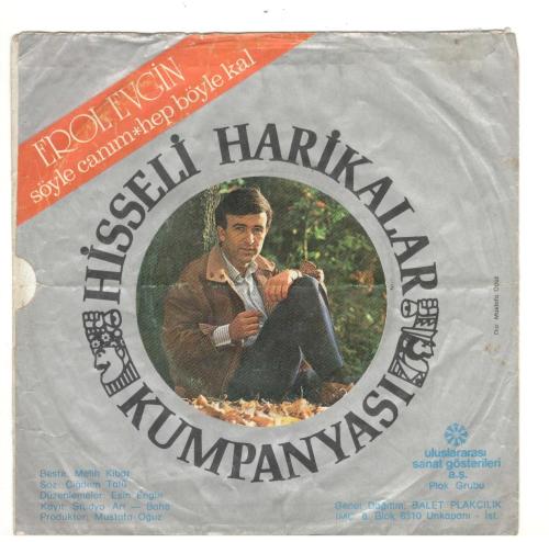 Erol Evgin / Söyle Canım - Hep Böyle Kal (Sadece kapaktır, içerisinde plak yoktur.)