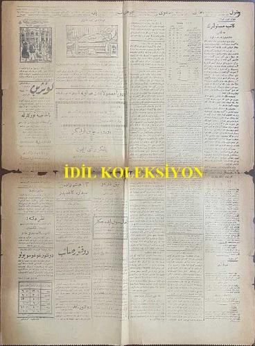 Osmanlıca İkdam Gazetesi, Orijinal Dönem Basım, (Ottoman Newspaper) - 6 Şubat 1920 - Sayı: 8257 - Hicri: 15 Cemaziyelevvel 1338 - Rumi: 6 Şubat 1336 - Prens Sabahattin Mesleğini İzah Ediyor - Teşebbüs-i Şahsi Ne Demektir? - Mesuliyet-i Şahsiye Yerine Mesuliyet-i Müştereke - 