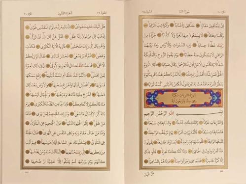 KUR'ÂN-I KERİM BİLGİSAYAR DİZGİLİ ( RAHLE BOY )-22X28 CM-DİB-
