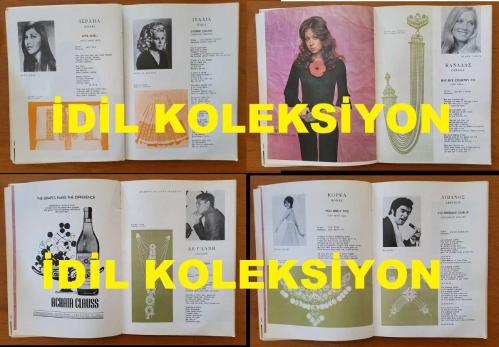 YUNANİSTAN'IN ATİNA KENTİNDE DÜZENLENEN 5. ULUSLARARASI APOLLONİA MÜZİK FESTİVALİ'NİN (1972) ORİJİNAL TANITIM KITABI - 84 SAYFA - ORIGINAL PROMOTIONAL BOOK OF THE 5TH INTERNATIONAL APOLLONIA MUSIC FESTIVAL (1972), HELD IN ATHENS, GREECE. - ΠΡΩΤΌΤΥΠΟ ΔΙΑΦΗΜΙΣΤΙΚΌ ΒΙΒΛΊΟ ΤΟΥ 5ΟΥ ΔΙΕΘΝΟΎΣ ΜΟΥΣΙΚΟΎ ΦΕΣΤΙΒΆΛ ΑΠΟΛΛΏΝΙΑΣ (1972), ΠΟΥ ΠΡΑΓΜΑΤΟΠΟΙΉΘΗΚΕ ΣΤΗΝ ΑΘΉΝΑ. - JOSEPH WARD - MANAR - PIERO - HELENA RUBINSTEIN - JEFF PHILLIPS - ANNIKO - ANN CHRISTY - ROBERTO LUTI - BISSER KIROB - SERGIO RICARDO - DIDIER MAROUANI - ULLA WIESNER - KICO SLABINAC - LISA LINN - PIERA NARTEL - NIKOLA DI BARI - LALLY STOTT - MICHAEL VINCENT - BLACK JACKS - DEMIS ROUSSOS - RINA IZUMI - DANIEL VELAZQUEZ - ARIS SAN - SHOKING BLUE - RUTH BIKEL - AURA D'ANGELO - VICKY - ELLEN CARON - DESMOND DE SILVA (RAJEEVA) - CHUNG HUNHI - ART SULLIVAN - RENATO - DENISE FREEMAN - STEVE ALLET - GYORGY KORDA - ROCKY SHAHAN - STAN BORYS - AYŞEN ERDOĞAN - LENITA GENTIL - OLYMPIA PANCIU - ALLES ULM - BUDDY RICHARD - DANNY DIAZ