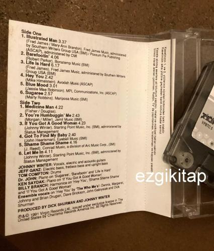 let me in - johnny winter  kaset   (kasetçalarda denenmiştir/dinlenmiştir)