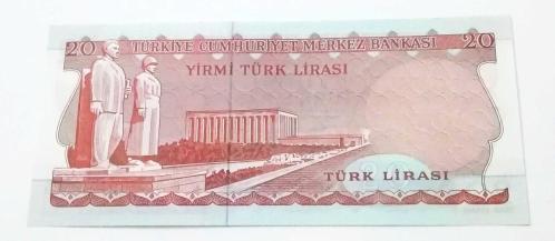 6.Emisyon 3.Tertip 20 Lira G50 078969 Çil 1979