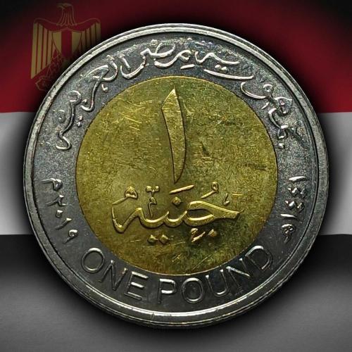 Mısır 2019 Yılı 1 Pound Dayanışma Bakanlığı 80. Yıl ÇİL