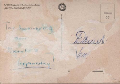 1970 Lİ HOLLANDA OYUNCAK KUKLA GÖRSELLİ   KARTPOSTAL