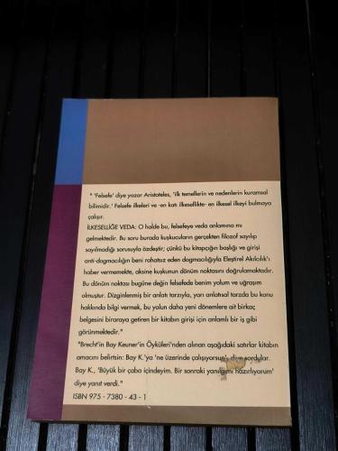 İLKESELLİĞE VEDA / ÇOK TANRICILIĞA ÖVGÜ