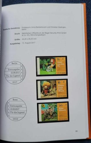 2017 Almanya Federal Cumhuriyeti Resmi Pul Yıllığı - Die Postwertzeichen der Bundesrepublik Deutschland Ciltli Orijinal Albüm