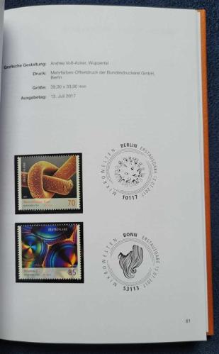 2017 Almanya Federal Cumhuriyeti Resmi Pul Yıllığı - Die Postwertzeichen der Bundesrepublik Deutschland Ciltli Orijinal Albüm