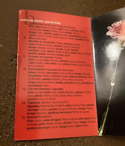 özgürlük flamenkoları  kaset   (kasetçalarda denenmiştir/dinlenmiştir)  2 gritos de libertad / hasta los huesos