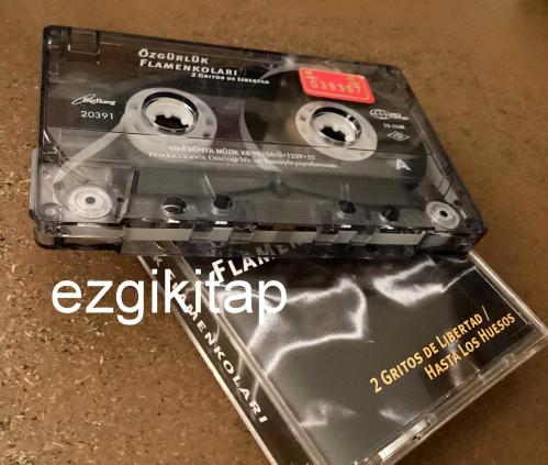 özgürlük flamenkoları  kaset   (kasetçalarda denenmiştir/dinlenmiştir)  2 gritos de libertad / hasta los huesos