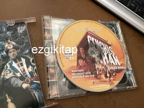 cengiz han  vcd  (PC'de denenmiştir/izlenmiştir)  (cenghis khan) omar sharif stephen boyd james mason eli wallach francoise dorleac