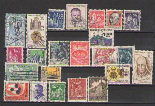 LOT.20 » Çekoslovakya - Damgalı pul lotu