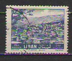 LOT.13 » Lübnan 1961 Zahle Manzarası 15 Piastre Damgalı Pul