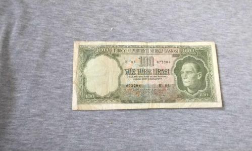 5 EMİSYON 100 TÜRK LİRASI TEMİZ