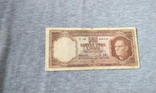 5 EMİSYON 500 TÜRK LİRASI  3 tertip TEMİZ