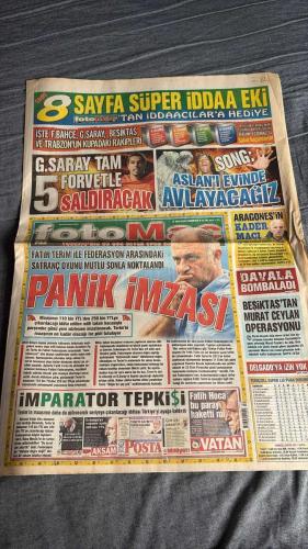 PAS FOTOMAÇ -FUTBOL GAZETESİ -TURKISH NEWSPAPER - DOĞUM GÜNÜ HEDİYESİ  - TAM TAKIM EKSİKSİZ GAZETE - 17 EKİM  -2008 - İŞTE F.BAHÇE G.SARAY BEŞİKTAŞ VE TRABZON'UN KUPADAKİ RAKİPLERİ - G.SARAY TAM FORVETLE - FORTIS FORTİS KUPASINDA GRUBUNUN MAÇ FİKSTÜRLERİ BUGÜN FOTOMAÇ'TA - SAKIN KAÇIRMAYIN - SONG: ASLAN'I EVİNDE AVLAYACAĞIZ - PANİK İMZASI - İMPARATOR - ARAGONES'İN KADER MAÇI - TEPKİSİ - FATİH HOCA BU PARAYI HAKETTİ Mİ - ESTONYA'YA RAĞMEN AYDA 300 BİN YTL - 250 BİN YTL MAAŞ İSTEDİ - İMZA GECİKTİ - TÜRKİYE KAYBETTİ TERİM KAZANDI - ÇOK SIKI PAZARLIK - DAVALA BOMBALADI - BEŞİKTAŞ'TAN MURAT CEYLAN OPERASYONU - DELGADO'YA İZİN YOK - ARSENAL YAKIN TAKİPTE - İKİSİ DE İLK PEŞİNDE - SONG - FATİH TERİM - ARAGONES - MURAT CEYLAN - DELGADO - SEMİH ŞENTÜRK - LUGANO - EDU - DEIVID - VEDERSON - EMRE - GÖKHAN - ROBERTO CARLOS - TÜMER - SELÇUK - MOSTUROĞLU - BALLI - APPIAH - YATTARA - COLMAN - ERSUN YANAL - EGEMEN - SLYVA - SELÇUK İNAN - BÜLENT GÜRKAN - TÜZMEN - ÖZAK - MUSTAFA DENİZLİ - BOBO - ZAPOTOCNY