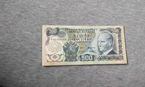 6.EMİSYON 500 TÜRK LİRASI 1 tertip ÇİL