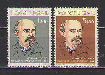 LOT.2 » Portekiz 1964 Eduardo Coelho - Gazeteci - Diário de Notícias gazetesinin kurucusu - MNH