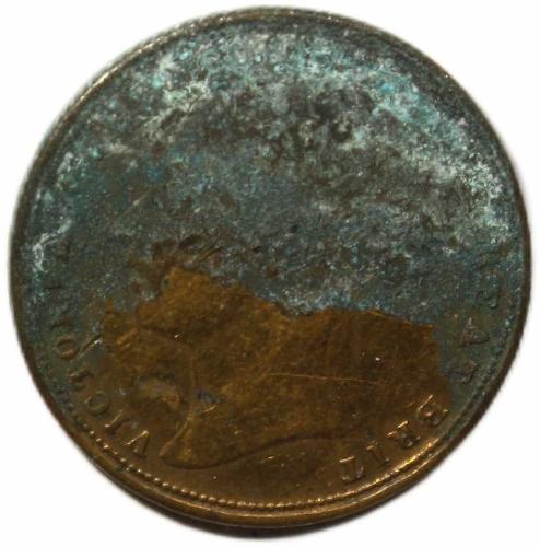 1837 İngiltere Kraliçe Victoria Anma Jetonu