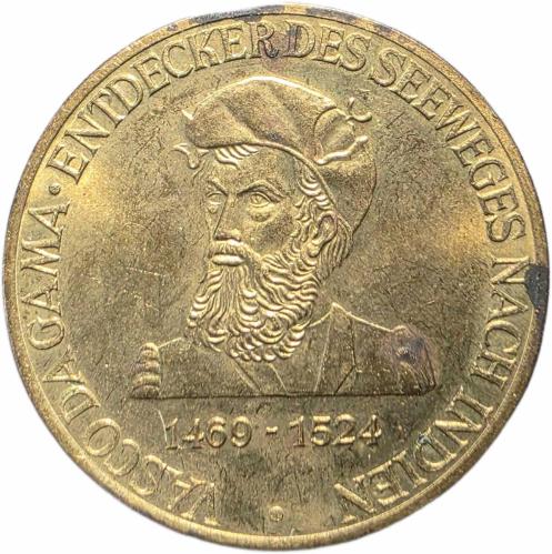 Vasco da Gama 1469-1524 Anısına, Büyük Denizciler Serisi Alman Hatıra Madalyası