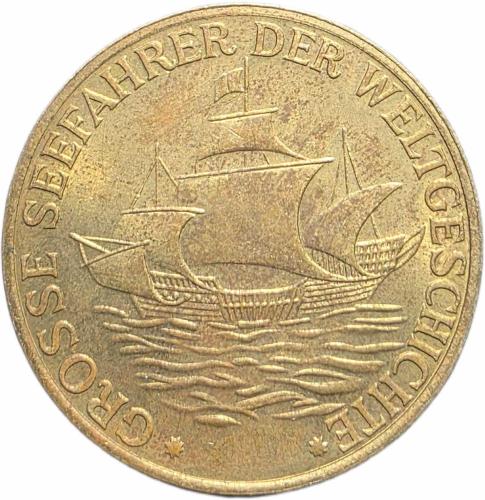 Christoph Columbus 1451-1506 Amerika'nın Keşfi Alman Hatıra Madalyası