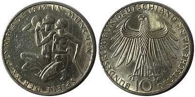 ALMANYA 1972 YILI YAZ OLİMPİYATLARI SPORCULAR HATIRA GÜMÜŞ 15,5 GR