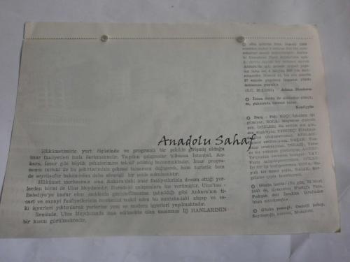 22 Mart 1960 - Yeni Türkiye Takvimi -  Ulus İş Hanları