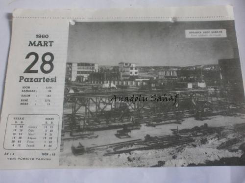 28 Mart 1960 - Yeni Türkiye Takvimi - Kütahya Azot Sanayii
